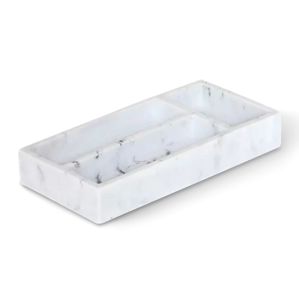 Porta saquetas capsulas e acessorios efeito marmore ipala