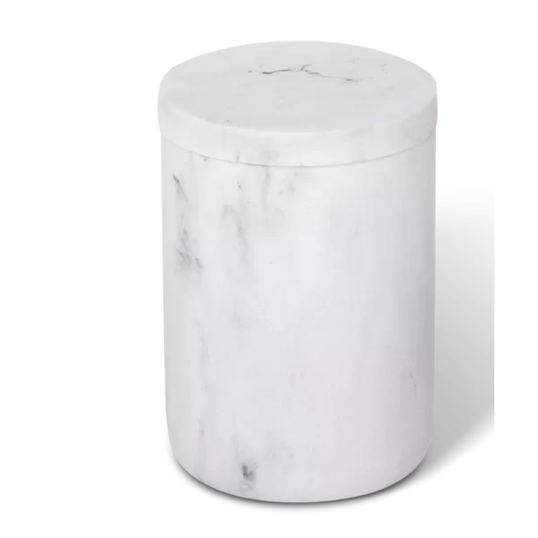 Porta objectos Toba White Marble 6318