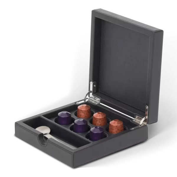 Caixa saquetas capsulas e acessorios yasur black
